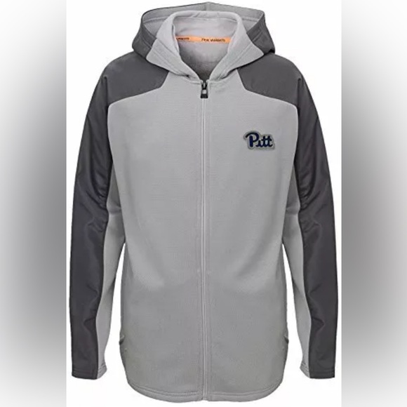 NWT [Gen 2] Pitt Panthers Tek Warm Delta Zip-Up Hooded Sweatshirt Youth M 10/12 - Picture 7 of 7